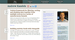 Desktop Screenshot of andrewkandels.com