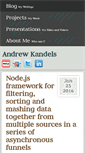 Mobile Screenshot of andrewkandels.com
