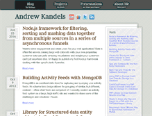 Tablet Screenshot of andrewkandels.com